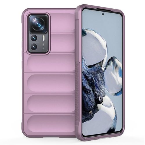 Coque Pour Xiaomi 12t / 12t Pro 5g - Housse Etui Silicone Gel Fine + Verre Trempe - Mauve