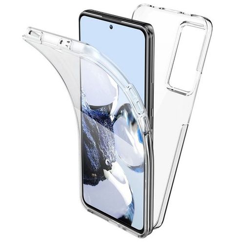 Coque Pour Xiaomi 12t / 12t Pro 5g - Housse Etui Silicone Gel 360 Integrale + Verre Trempe - Transparent