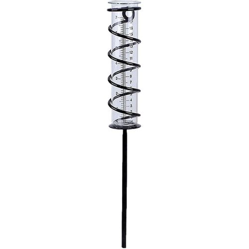 Compatible pluviomètre La station météorologique Garden Enregistrement des précipitations Spirale de verre extérieure, mesure du compteur d¿eau de pluie Enregistrement des supports métalliques de plui