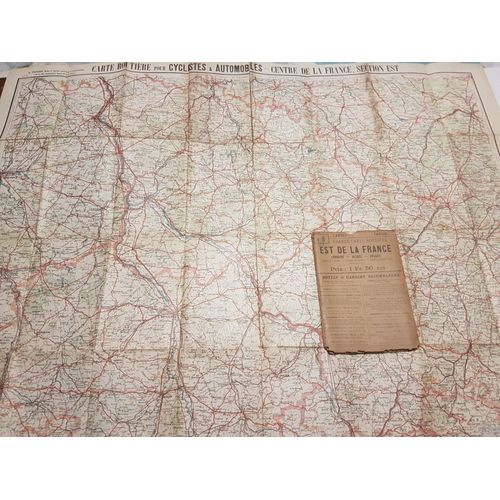 Grande Carte Routière Est De La France Lorraine Alsace Vosges Taride