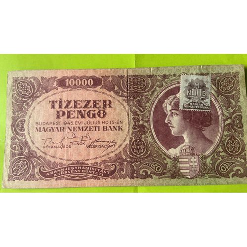 Billet Hongrie 10 000 Pengo