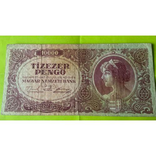 Billet Hongrie 10 000 Pengo