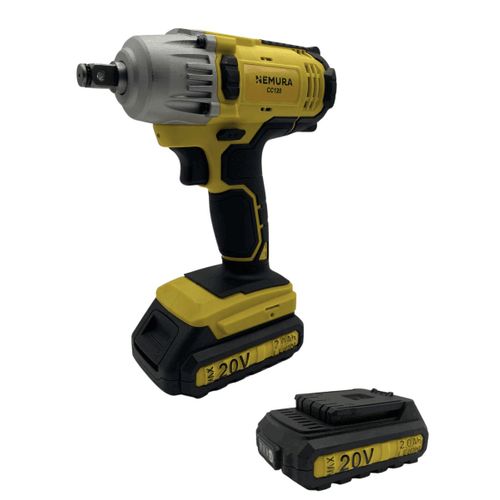 Clé à choc sans fil 20V NEMURA + 2 Batteries 3Ah + Chargeur rapide + Mallette + 4 douilles