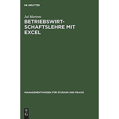 Betriebswirtschaftslehre Mit Excel