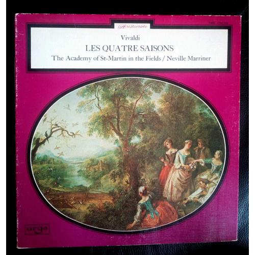 Vivaldi Neville Marriner Les Quatre Saisons Lp 33t