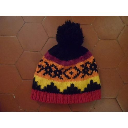 Bonnet Maille Acrylique Multicolore Enfant Crivit