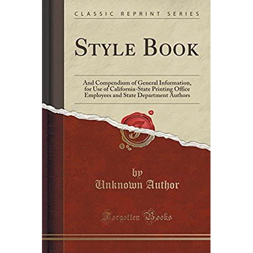 Author, U: Style Book