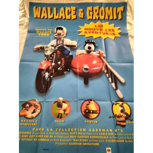 Wallace & /Et Gromit - Les Nouvelles Aventures - Affiche De Cinéma Originale - Etat Neuf, Jamais Affichée - Format 120x160 Cm - Film De Nick Park Et Peter Lord - Animation - Aardman - Année 1996
