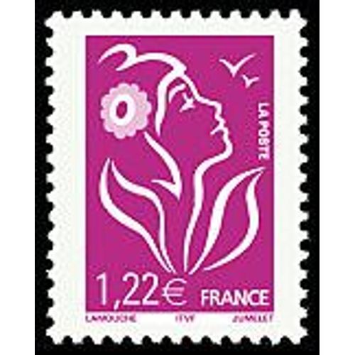 France 2005, Très Beau Timbre Neuf** Luxe Yvert 3758 Marianne Des Français Ou Marianne De Lamouche 1,22 Euro Fuchsia.