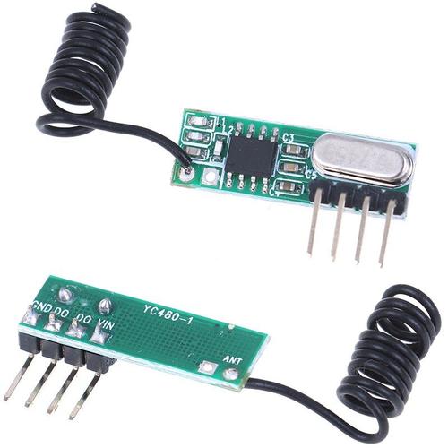 Kit émetteur et récepteur sans fil RF pour Arduino Raspberry Pi /ARM/MCU WL, 2.0V 5.5V, 433MHZ, 433Mhz