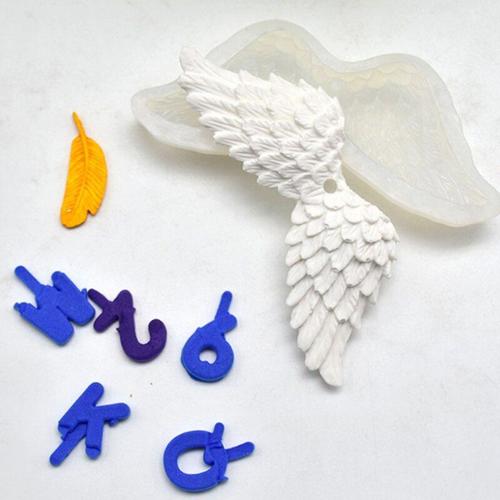 Ailes d'ange Silicone moule Fondant moule gâteau décor outils Cookie chocolat Gumpaste sucre moule ustensiles de cuisson accessoires de cuisine