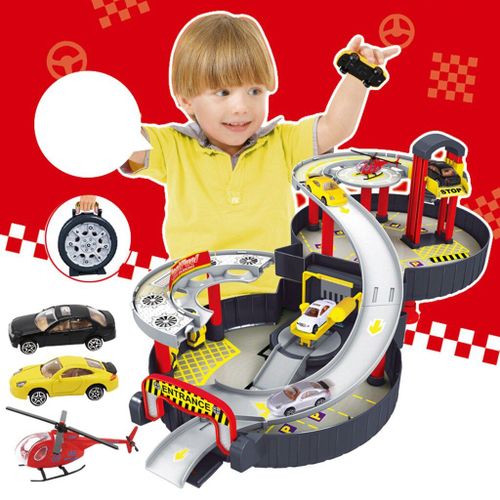 Portable \\ U0026 Bricolage Pliable Assemblage Spirale Rail Ville Rail Pneu De Stationnement