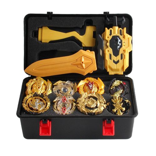 Ensemble De Jouets De Combat De Luxe Avec Étui De Rangement, 12 Pièces, Toupies, Lanceur Arène, B129 B34 B127 B00 B131 B59 B128 B48