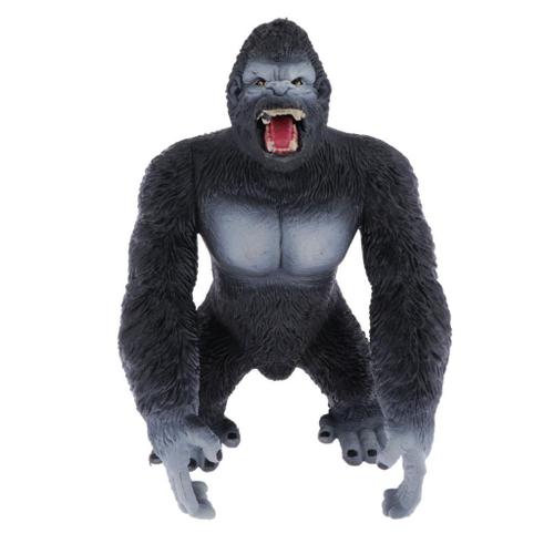 Figurine De Gorille Assise Réaliste, Modèle D'Action, Décoration De Maison/Enfants
