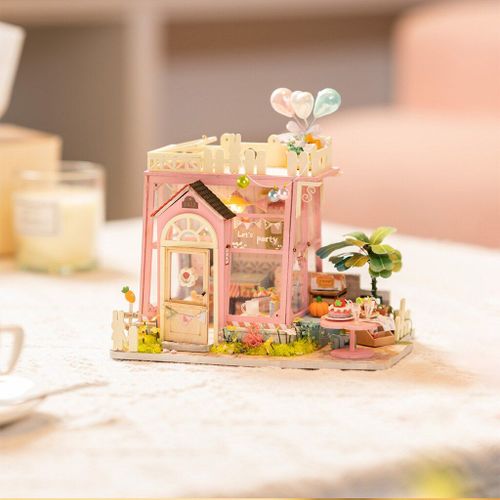 Maison De Poupée Miniature Créative En Bois Pour Filles, Avec Kit De Meubles, Moderne