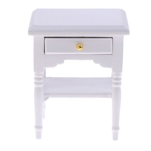 Table De Chevet Avec Tiroirs En Bois Pour Maison De Poupée