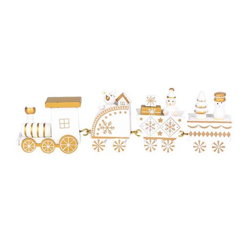 Nouveau Petit Train De Noël Ornements En Bois Fête De Noël Maternelle Décoration Train De Noël Enfants Jouets Cadeau