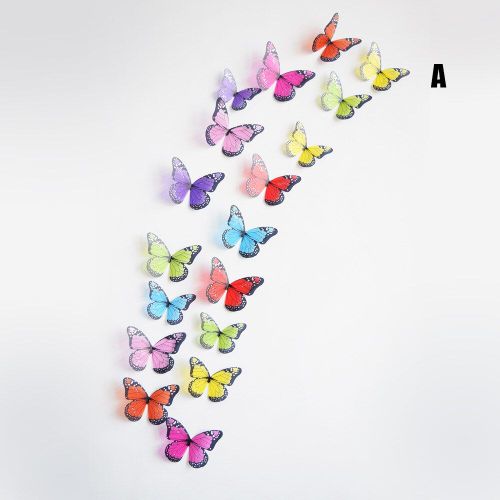 Autocollants Muraux 3d Gratuits, Autocollants De Décoration Murale De Fond De Chambre D'enfants, Sparadrap Papillon Tridimensionnel Lbe