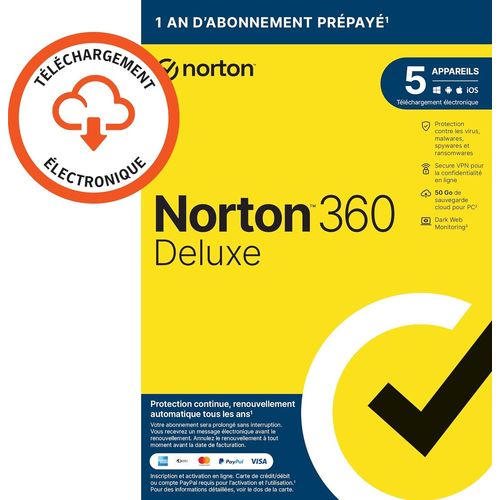 Norton 360 Deluxe 5 Appareils Abonnement 15 Mois Et Pas 12 !!!!