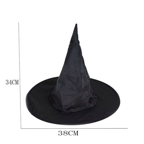Chapeau De Sorcière Noir Pour Femmes Adultes, 1 Pièce, Accessoire De Costume D'halloween, Casquette À Visière, Tendance