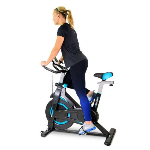 Vélo Spinning Spinner - Exercice Bike Avec Roue D'inertie 6kg - Cardio Et Fitness Training - Noir