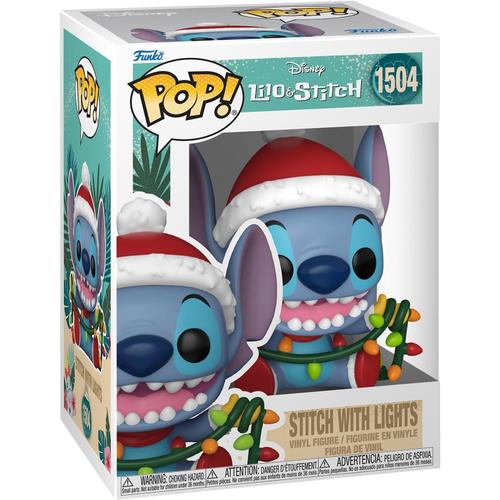 Figurine Funko Pop - Lilo Et Stitch [Disney] N°1504 - Stitch Avec Guirlandes (80038)