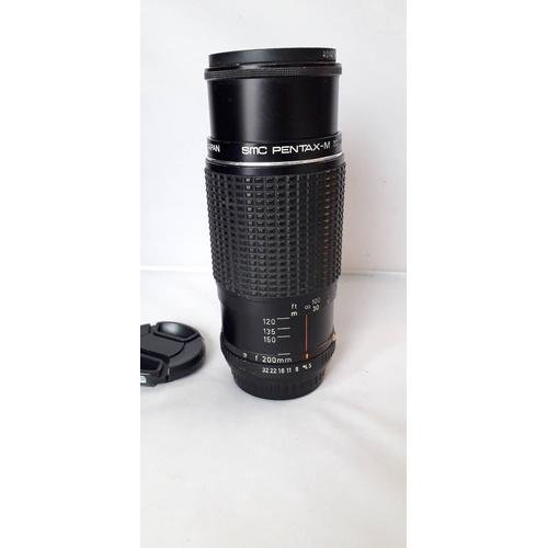 OBJECTIF ASAHI PENTAX SMC 200 mm F4 /200mm F4 M42 a vis