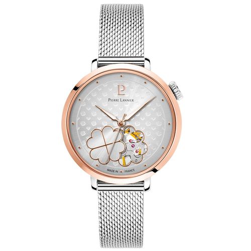 Montre Femme Esperance Argenté Cadran Argenté Bracelet Acier Milanais Argenté 14 Mm
