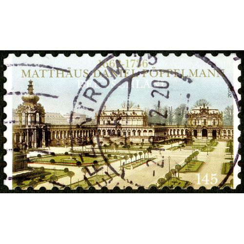 Timbre Oblitéré Deutschland, 1662-1736, Matthaüs Daniel Pöppelmann, 2012, 145