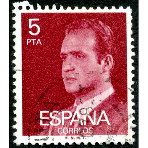Timbre Oblitéré Espana, Correos, 5 Pta