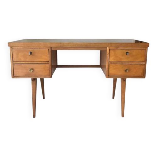 Bureau Design 1960 Pieds Compas Bois