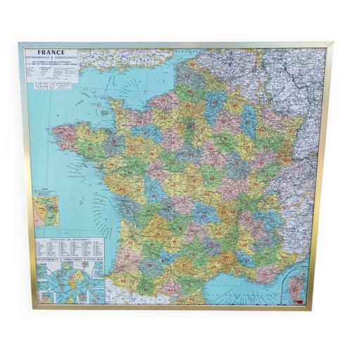 Carte de France Taride multicolore