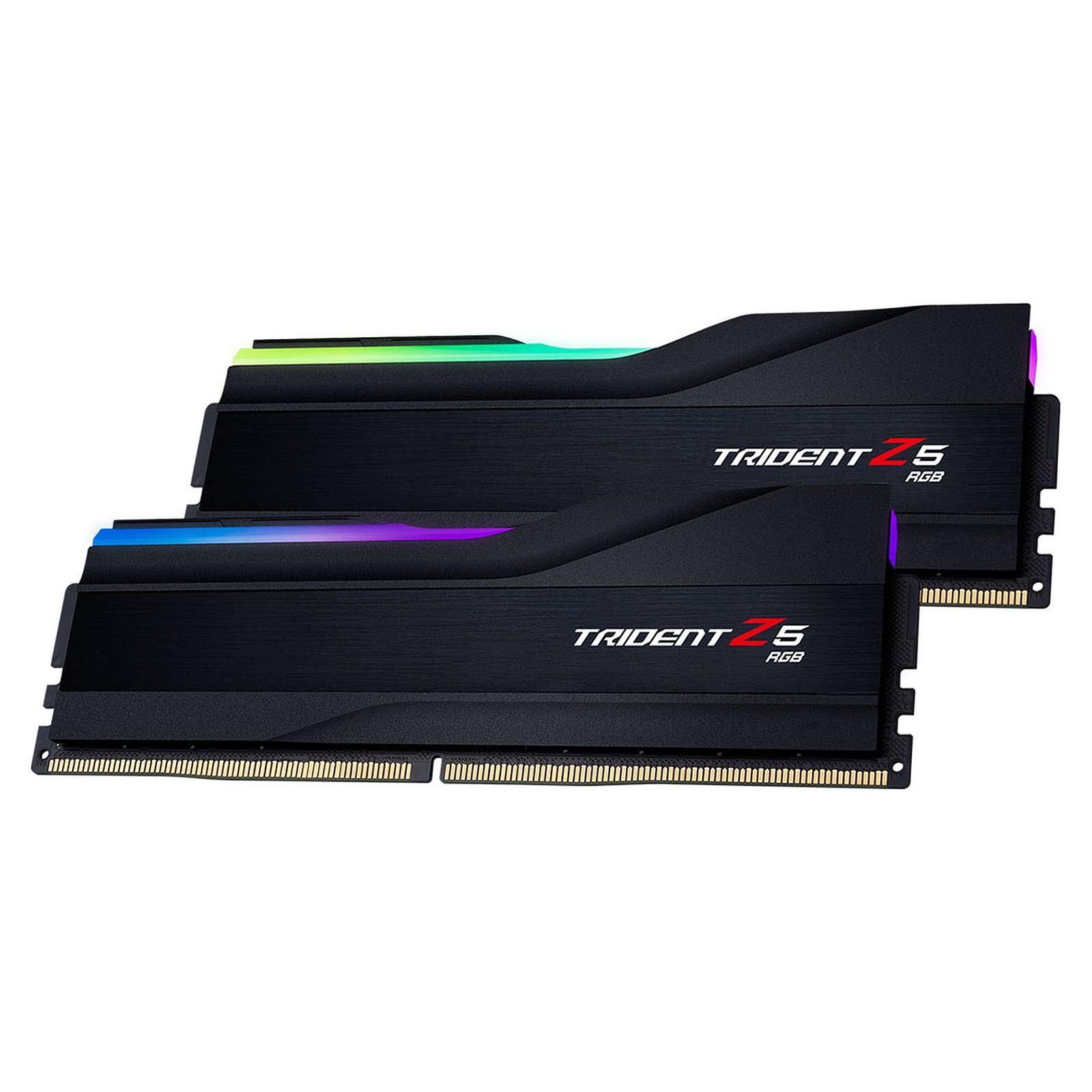 Mémoire RAM G.skill Mémoire RAM Trident Z5 RGB D532GB 6000-32 32Go DDR5  6000MHz CL32 Argenté