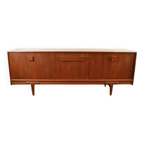 Enfilade Longue En Teck Par Ejvind Johansson Pour Gerns Mbelfabrik Danemark Annes 1960 Bois