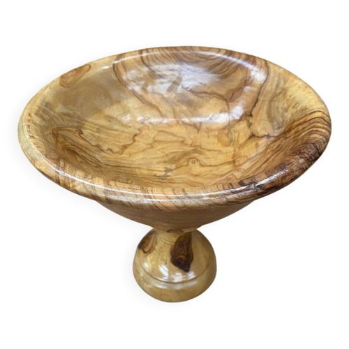 Ancienne Coupe Centre De Table Bois Tourn Vintage Bois