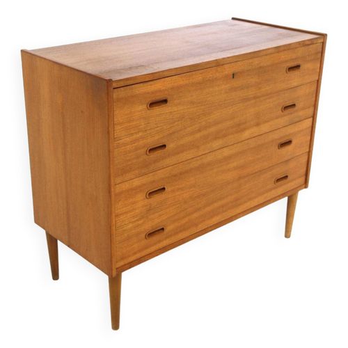 Commode Scandinave En Teck Sude 1950 Bois