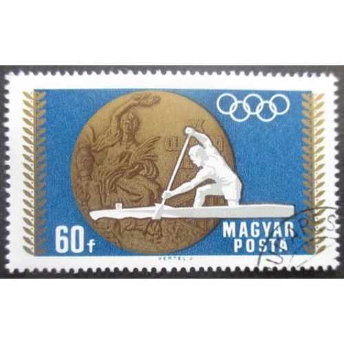Hongrie N°2021 Médaille D'or Aux Jeux Olympiques De Mexico 1968 Oblitéré
