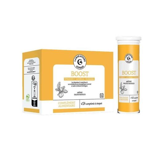 Laboratoire Giphar Boost 24 Comprimés À Croquer (60g) 