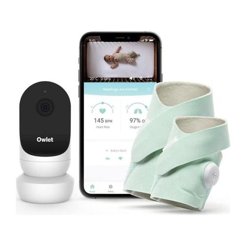 Babyphone Owlet Owlet Duo Plus Sock 3 + Cam 2 - Vert