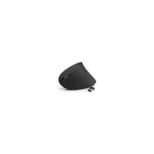 MediaRange - Souris verticale - ergonomique - pour gauchers - optique - 6 boutons - sans fil - 2.4 GHz - récepteur sans fil USB - noir