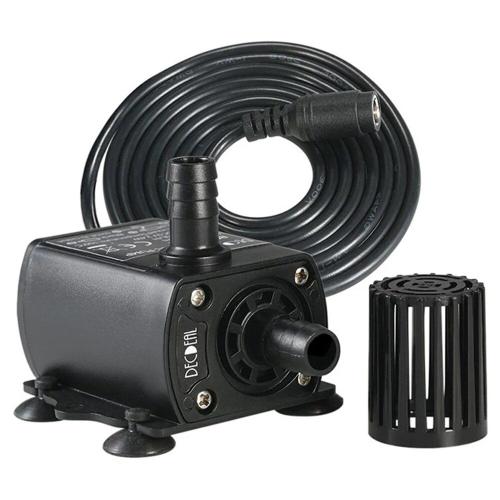 Pompe À Moteur Sans Balais Pour Aquarium, 300l/H, Mini Pompe À Eau Submersible, Débit Débit, 12v