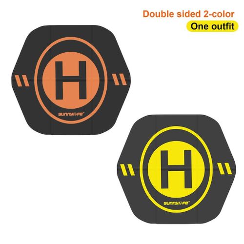 Tapis D'atterrissage En Cuir Pu Double Face, 50cm, Pliable Rapidement, Pour Drone, Étanche, Pour Dji Mavic 3/ Mini Se/ Air 2s-Générique