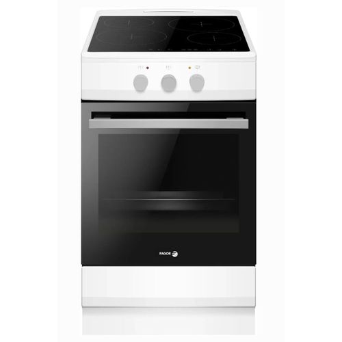 Fagor - Cuisinière induction 4 foyers four multifonctions catalyse 65l largeur 50cm blanc faci203b