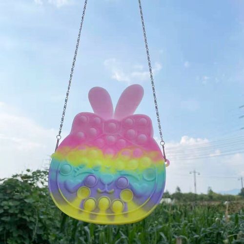 Sac À Bandoulière En Forme De Lapin, Jouets À Bulles, Autisme, Besoins Spéciaux, Jeu À Presser, Jouet De Relaxation, Anti-Stress Pour Adultes