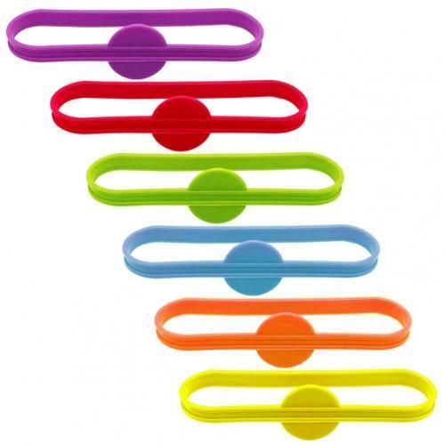 Étiquettes de vin à longues bandes, en Silicone, lavable au lave-vaisselle, bande de bouteille en verre, marqueur de tasse, 6 pièces/sac