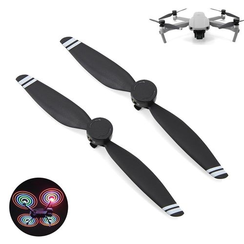 Hélices Led Pour Drone Dji Mavic Air 2, Pales Pliables À Faible Bruit, Accessoires Pour Quadrirotor Rc Cw/Ccw, 2 Pièces-Générique