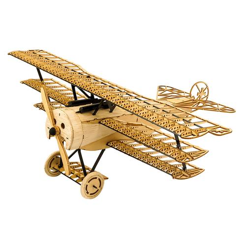 Avion Vx11 Échelle 1:18, 400mm Envergure, Puzzle En Bois 3d, Kit De Modèle De Triple Avion Fokker-Dr1, Jouet Stem Éducatif