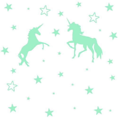 Autocollants Muraux Licorne Phosphorescent, Stickers Muraux, Étoiles Lumineuses, Décoration Pour La Maison, Plafond De Chambre De Bébé, Pour Enfants