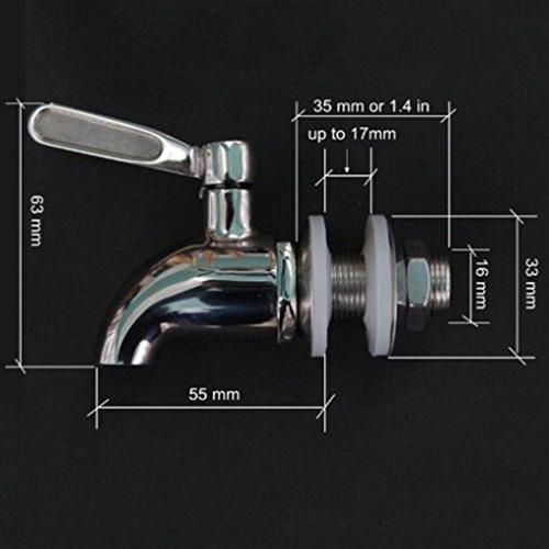 Robinet en acier inoxydable pour la maison, fermenteur, baril, vin, bière, boisson, distributeur de jus, robinet, réfrigérateur