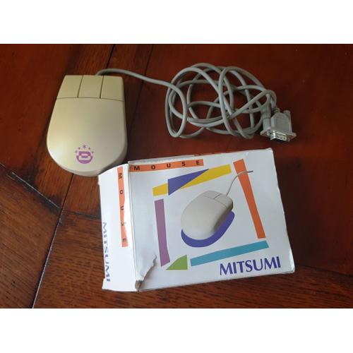 Mitsumi Standard - Souris - 2 boutons - filaire - série - blanc - Pour la vente au détail